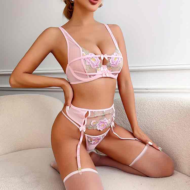 Transparan Dantel Crotchless Sexy Lingerie